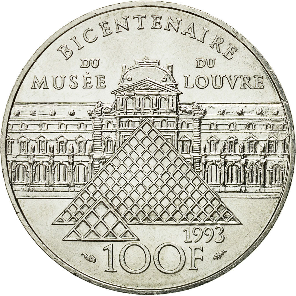 Coin, France, Liberté guidant le peuple, 100 Francs, 1993, AU(55-58), Silver