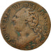 Moneda, Francia, 12 deniers françois, 12 Deniers, 1792, Lyons, BC+, Bronce