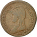 Moneda, Francia, Dupré, Decime, 1796, Paris, BC+, Bronce, KM:644.1, Gadoury:185