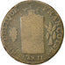 coin, France, 2 sols aux balances daté,1793, Metz, F(12-15), Bronze,KM 562.2