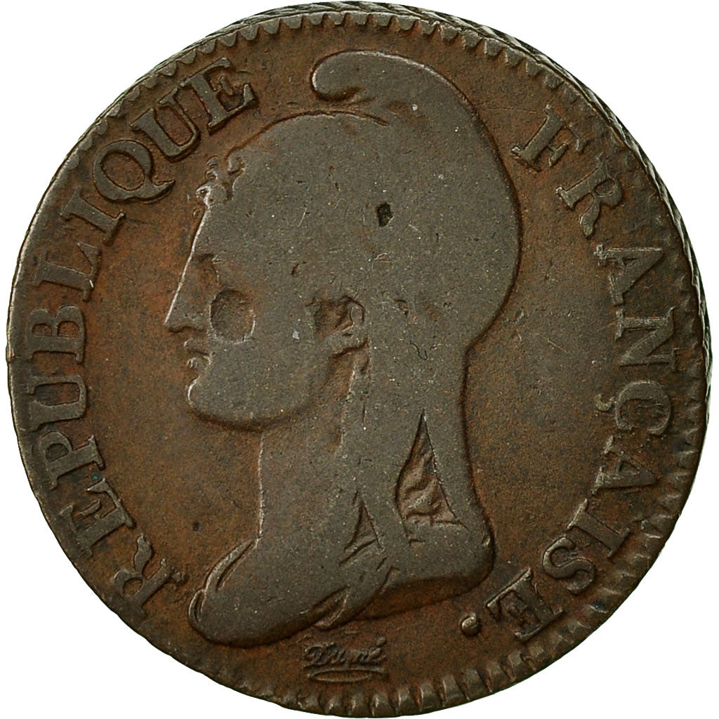 moneta, Francia, Dupré, 5 Centimes, 1795, Paris, B+, Bronzo, KM:635.1