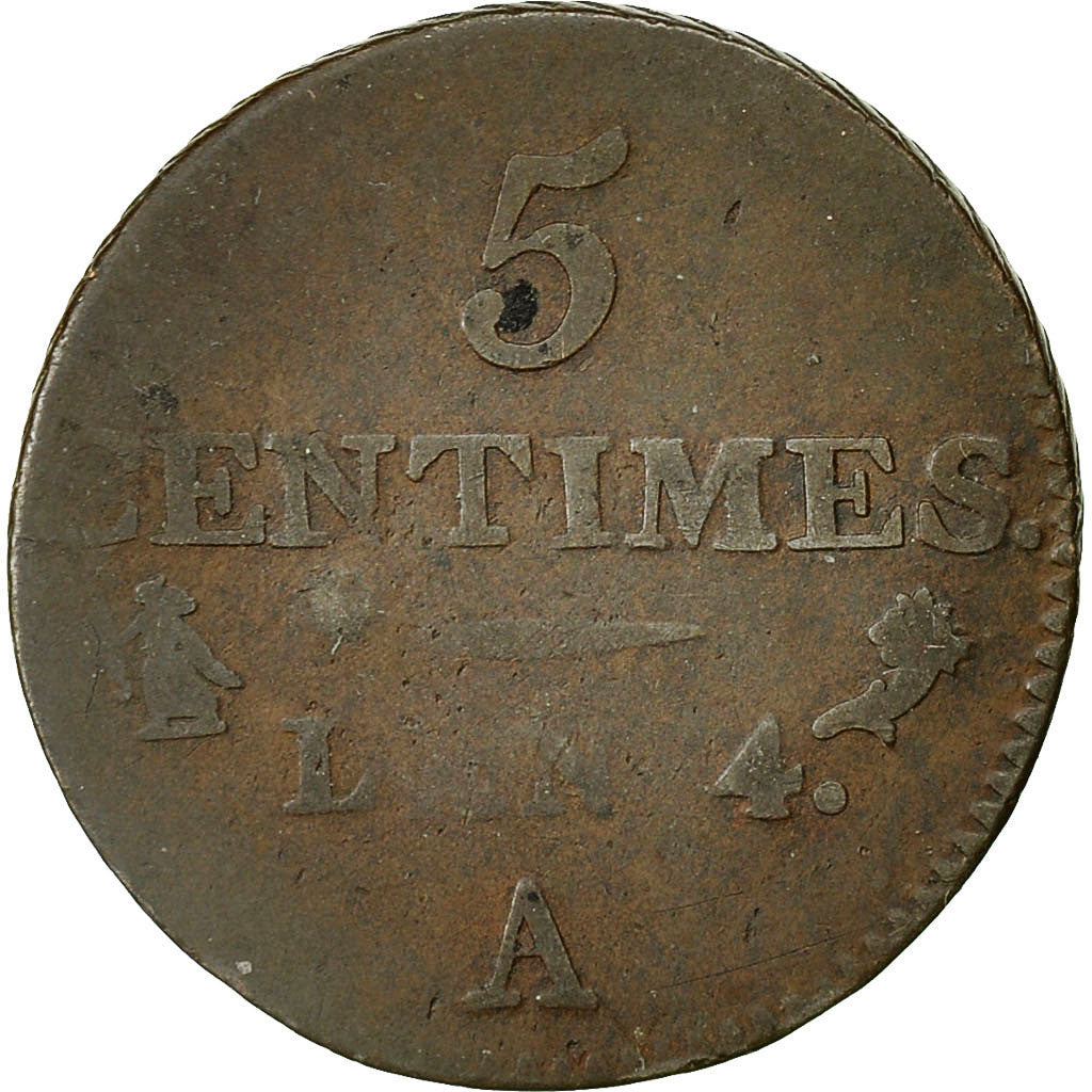 moneta, Francia, Dupré, 5 Centimes, 1795, Paris, B+, Bronzo, KM:635.1