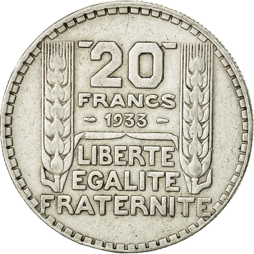Monnaie, France, Turin, 20 Francs, 1933, Paris, TTB, Argent, KM:879, Gadoury:852