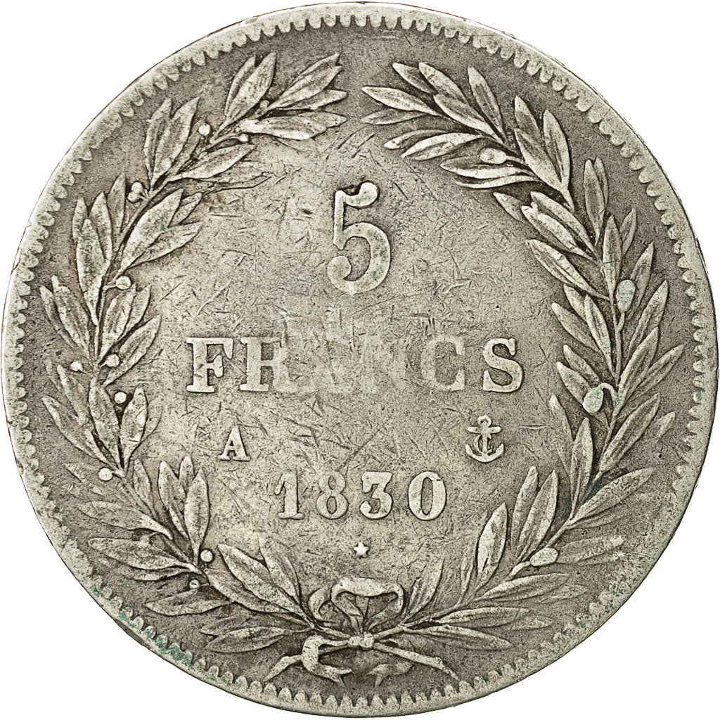monnaie,France,Louis-Philippe,5 Francs,1830,Paris,TB+,Argent,KM:737.1Gad 676
