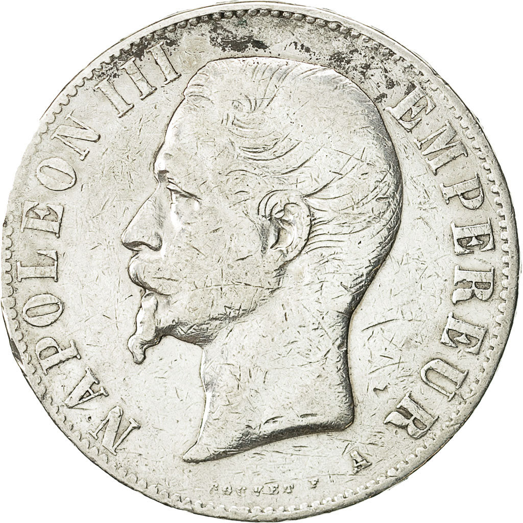 Monnaie, France, Napoleon III, Napoléon III, 5 Francs, 1856, Paris, TB, Argent