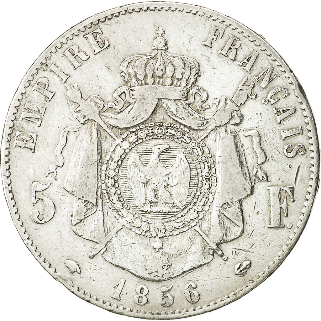 Monnaie, France, Napoleon III, Napoléon III, 5 Francs, 1856, Paris, TB, Argent