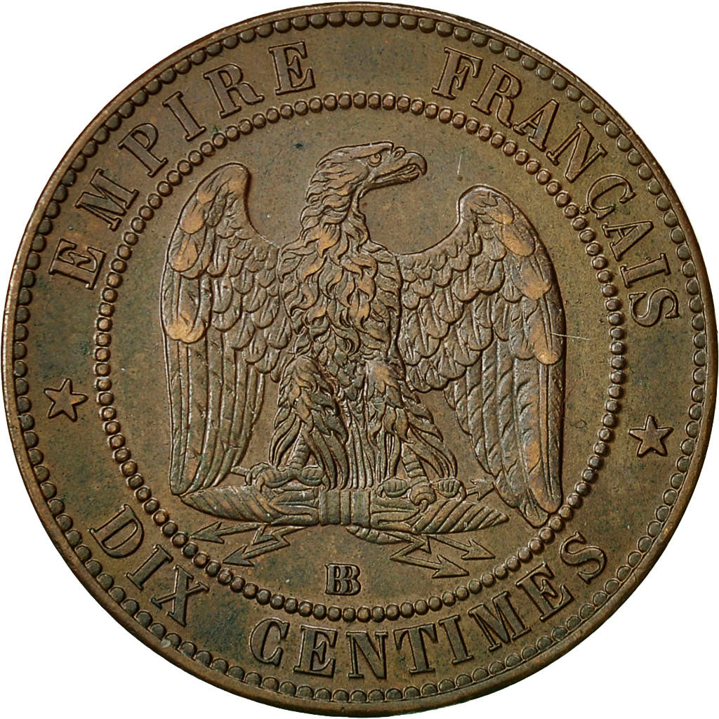 Coin, France, Napoleon III, Napoléon III, 10 Centimes, 1864, Strasbourg