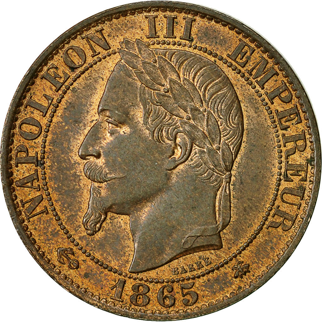 Moneda, Francia, Napoleon III, Napoléon III, 5 Centimes, 1865, Paris, EBC