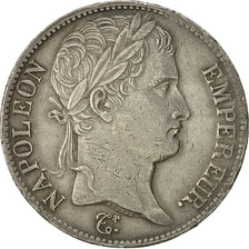 Coin, France, Napoléon I, 5 Francs, 1814, Paris, AU(50-53), Silver, KM:694.1