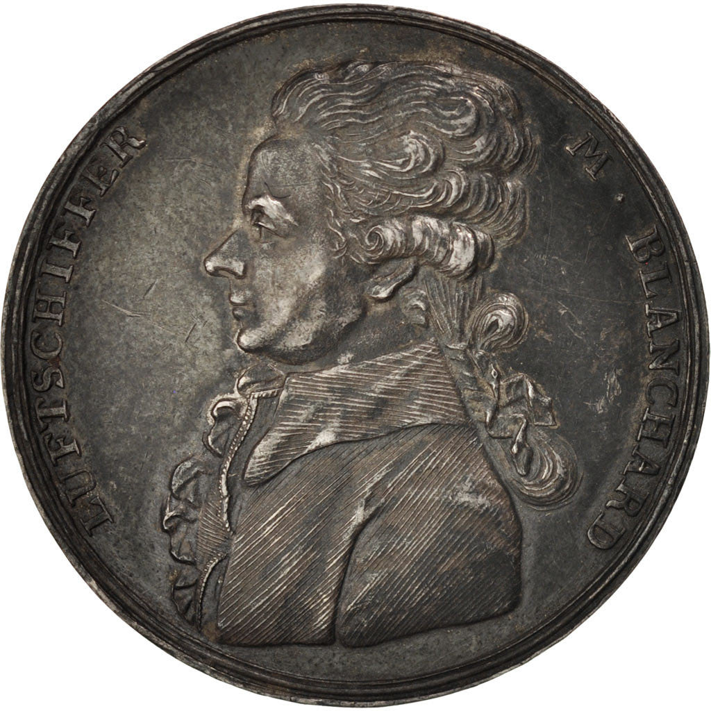 Poland, Medal, Luftreise zu Breslau, History, 1789, MS(63), Silver