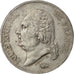 Moneda, Francia, Louis XVIII, 5 Francs, 1824, Toulouse, MBC+, Plata, KM:711.9
