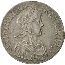 Munten, Frankrijk, Louis XIV, Écu à la mèche longue, Ecu, 1648, Montpellier