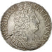 coin, France, Louis XIV, Écu aux 3 couronnes,1710, Riom, EF(40-45),KM 386.13