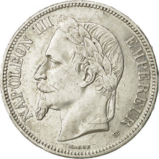 Coin, France, Napoléon III, 5 Francs, 1869, Strasbourg, EF(40-45), Silver