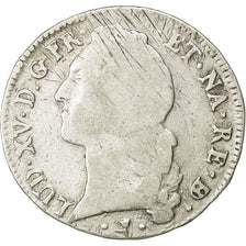 Coin, France, Louis XV, Écu de Béarn au bandeau, Ecu, 1768, Pau, VF(20-25)