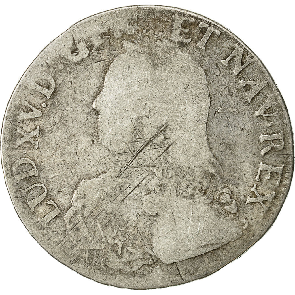 Coin, France, Louis XV, Écu aux branches d'olivier, Ecu, 1732, Bordeaux