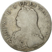 Coin, France, Louis XV, Écu aux branches d'olivier, Ecu, 1727, Besan, F(12-15)