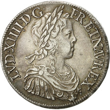 Monnaie,Louis XIV,Écu à la mèche longue,1652,Paris,TTB,KM 155.1,Gad 202