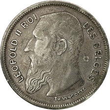 Coin, Belgium, 2 Francs, 2 Frank, 1909, VF(30-35), Silver, KM:58.1