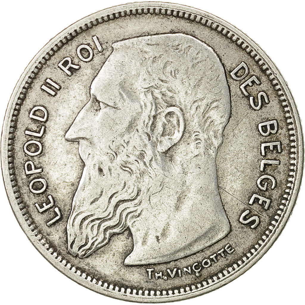 Coin, Belgium, 2 Francs, 2 Frank, 1909, VF(30-35), Silver, KM:58.1