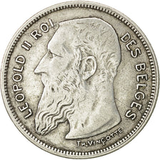 Coin, Belgium, 2 Francs, 2 Frank, 1909, VF(30-35), Silver, KM:58.1