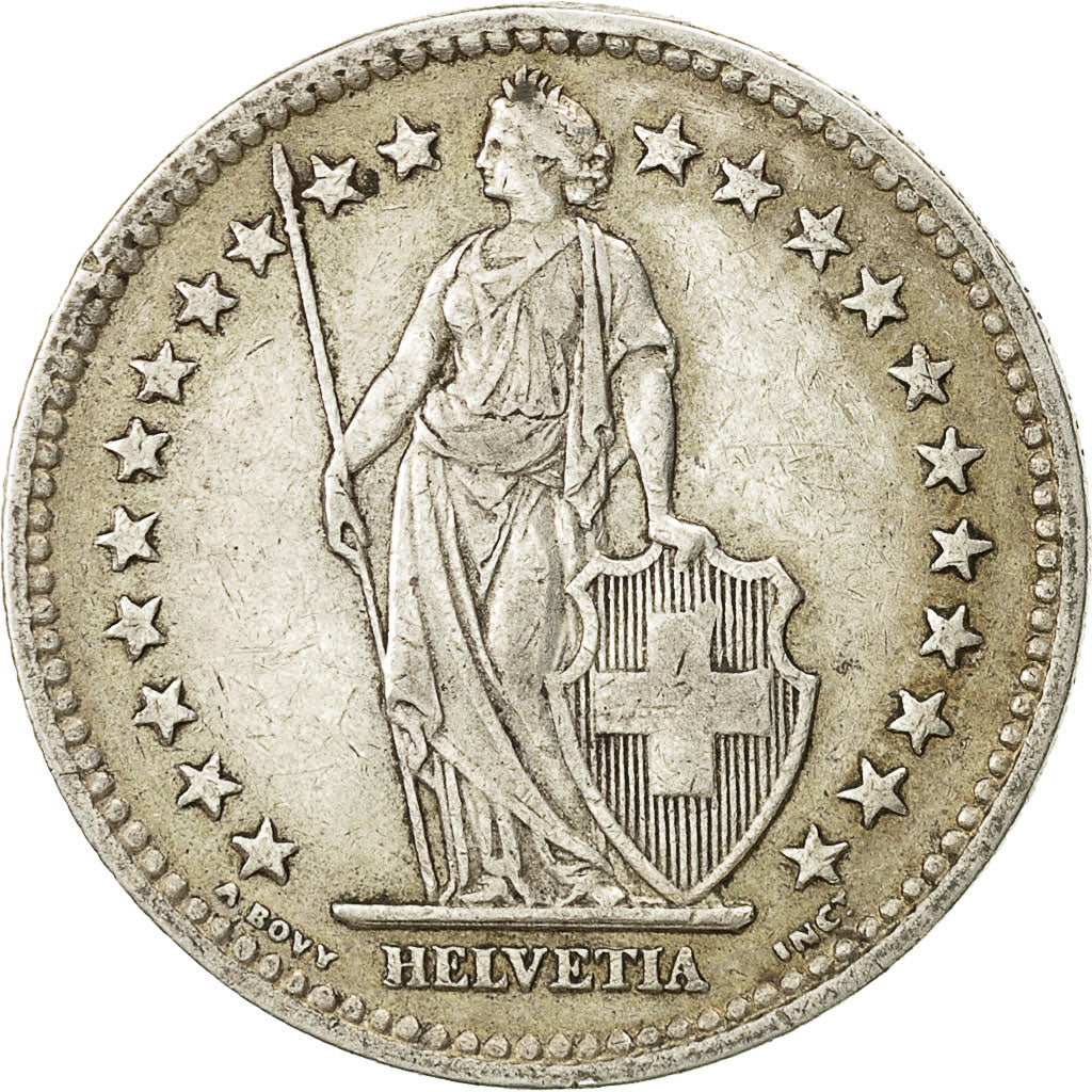 Moneta, Svizzera, 2 Francs, 1943, Bern, BB, Argento, KM:21