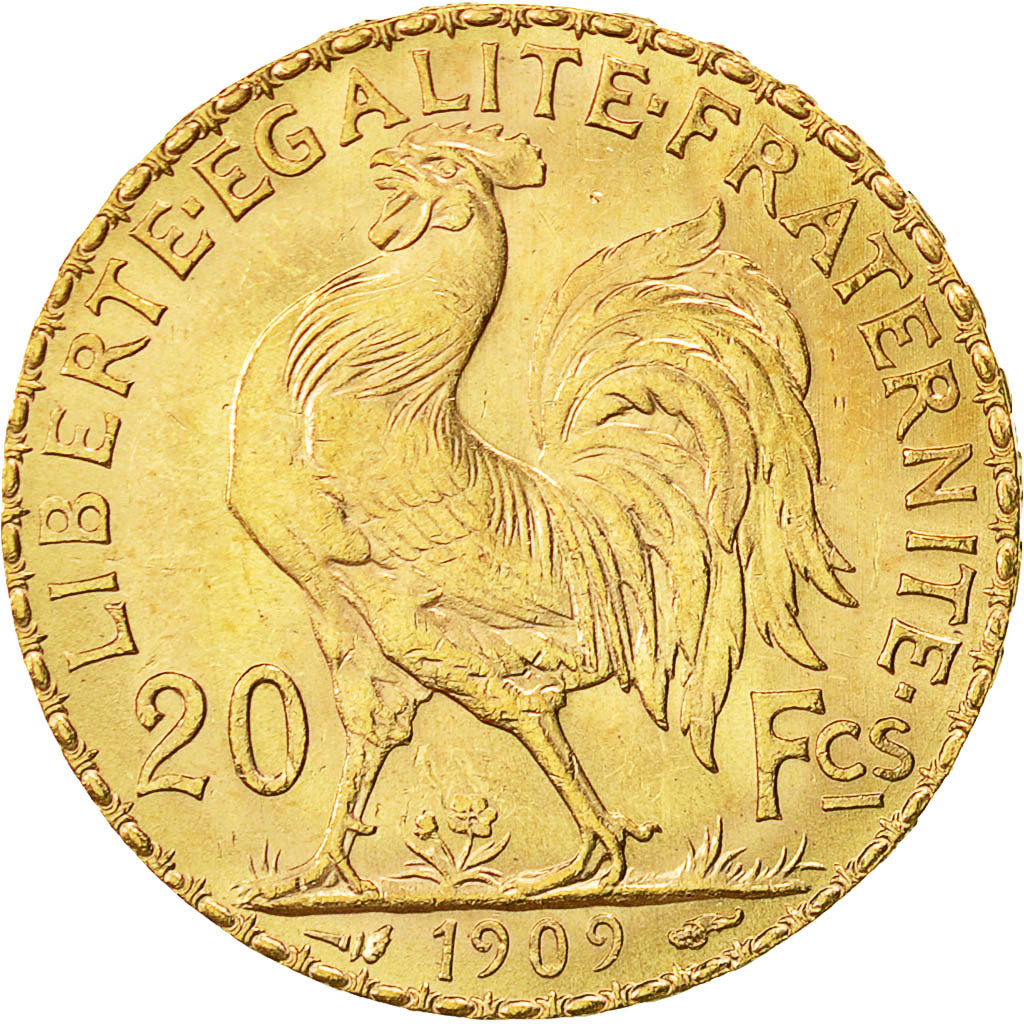 Monnaie, France, Marianne, 20 Francs, 1909, SUP+, Or, KM:857, Gadoury:1064a
