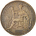 FRENCH INDO-CHINA, Piastre, 1908, Paris, KM #5a.1, EF(40-45), Silver, Lecompte..