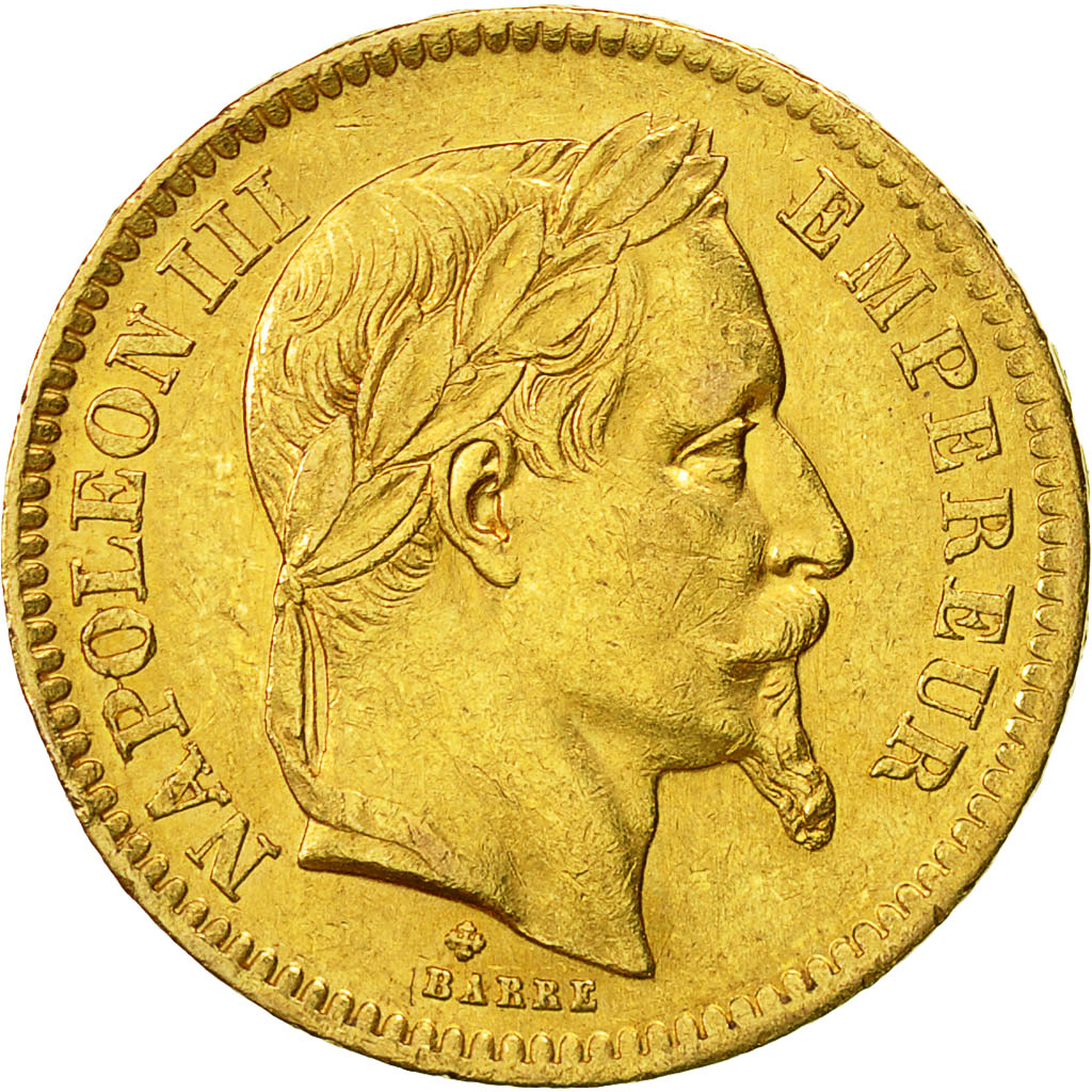 Münze, Frankreich, Napoleon III, 20 Francs, 1862, Strasbourg, SS, Gold, KM 801.2
