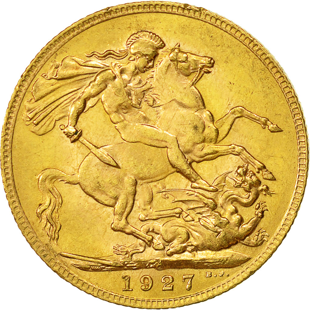 Monnaie, Afrique du Sud, George V, Sovereign, 1927, Pretoria, SUP, Or, KM:21