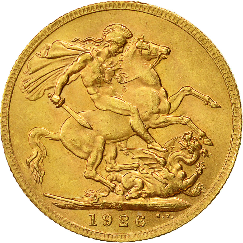 Coin, South Africa, George V, Sovereign, 1926, Pretoria, AU(55-58), Gold, KM:21