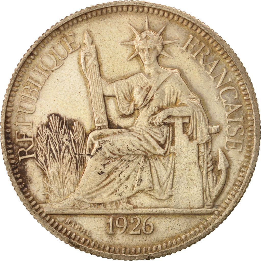 Indochine, 1 Piastre 1926 A (Paris), KM 5a.1