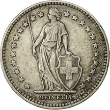 Coin, Switzerland, 2 Francs, 1921, Bern, EF(40-45), Silver, KM:21