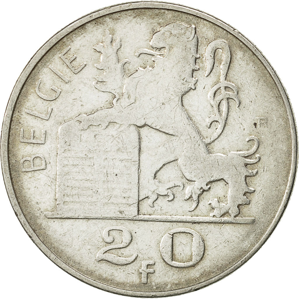 Coin, Belgium, 20 Francs, 20 Frank, 1949, EF(40-45), Silver, KM:141.1