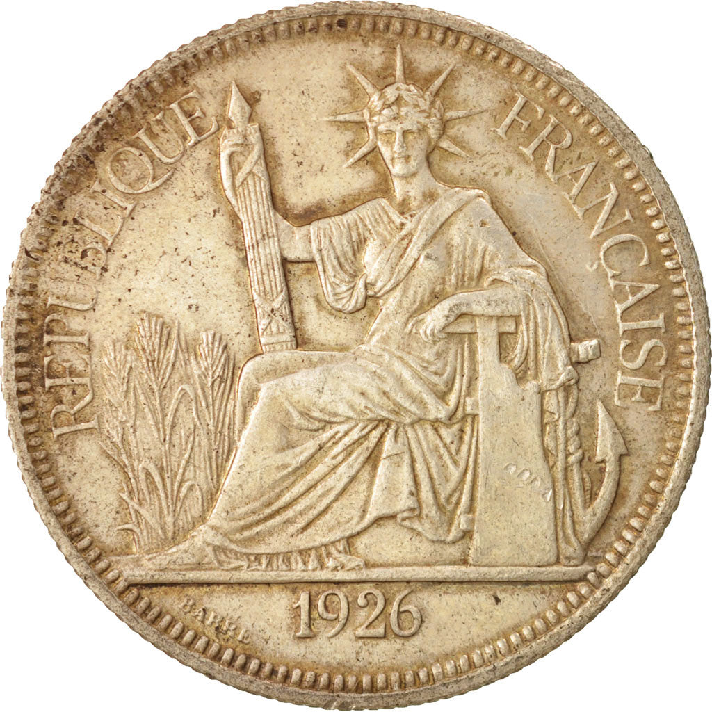 Coin, French Indochina, Piastre, 1926, Paris, AU(55-58), Silver, KM:5a.1