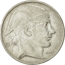 Moneda, Bélgica, 20 Francs, 20 Frank, 1950, BC+, Plata, KM:140.1