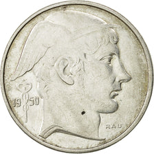 Coin, Belgium, 20 Francs, 20 Frank, 1950, AU(50-53), Silver, KM:140.1