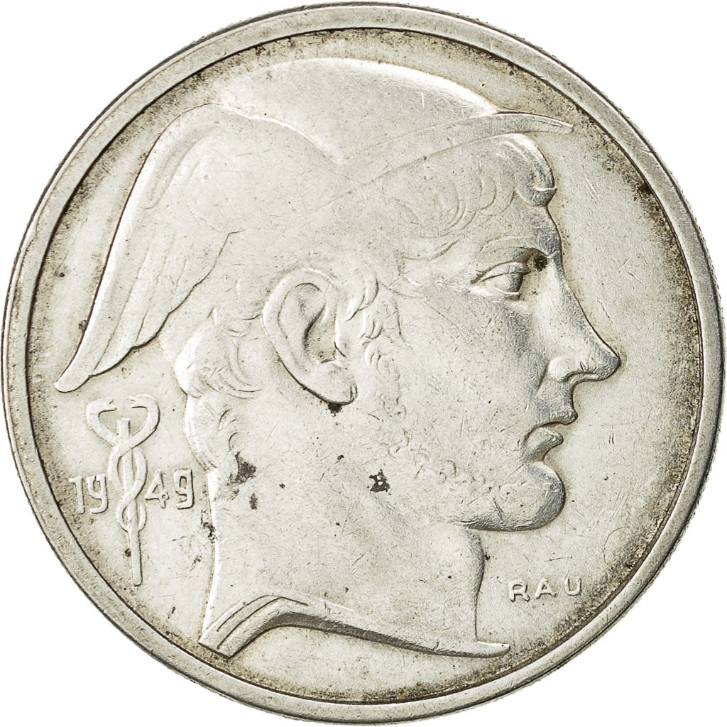 Coin, Belgium, 50 Francs, 50 Frank, 1949, EF(40-45), Silver, KM:136.1