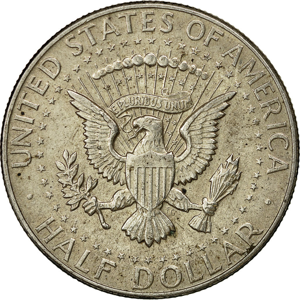 Moneda, Estados Unidos, Kennedy Half Dollar, 1964, Philadelphia, MBC+, KM 202