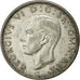 Moneda, Gran Bretaña, George VI, 1/2 Crown, 1944, MBC+, Plata, KM:856