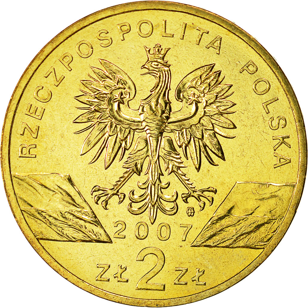 Moneta, Polonia, 2 Zlote, 2007, Warsaw, SPL, Ottone, KM:578