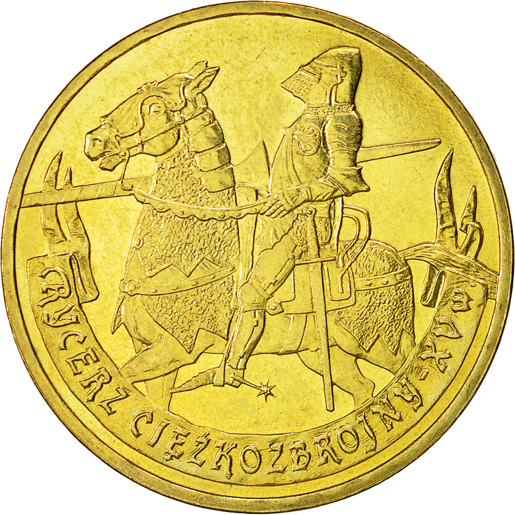 Coin, Poland, 2 Zlote, 2007, Warsaw, MS(60-62), Brass, KM:611