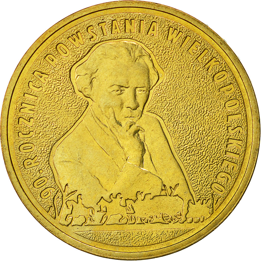 Coin, Poland, 2 Zlote, 2008, Warsaw, MS(60-62), Brass, KM:662