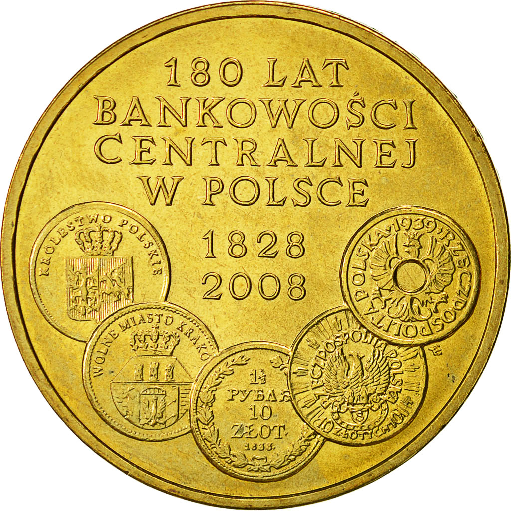 Coin, Poland, 2 Zlote, 2009, Warsaw, MS(60-62), Brass, KM:675