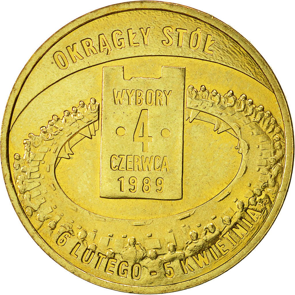 Coin, Poland, 2 Zlote, 2009, Warsaw, MS(60-62), Brass, KM:680