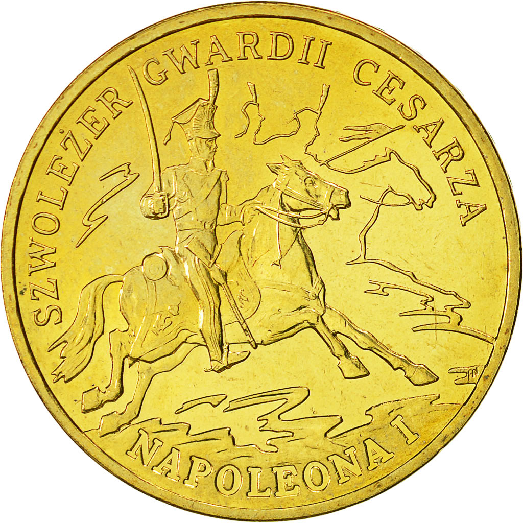 Coin, Poland, 2 Zlote, 2010, Warsaw, MS(60-62), Brass, KM:718