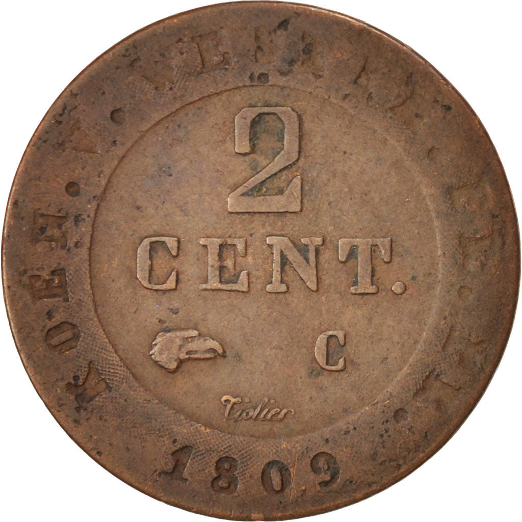 Coin, German States, WESTPHALIA, Jerome, 2 Centimes, 1809, Cassel, EF(40-45)