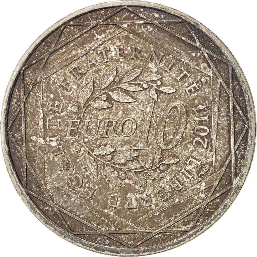 Coin, France, 10 Euro, 2011, MS(60-62), Silver, KM:1743
