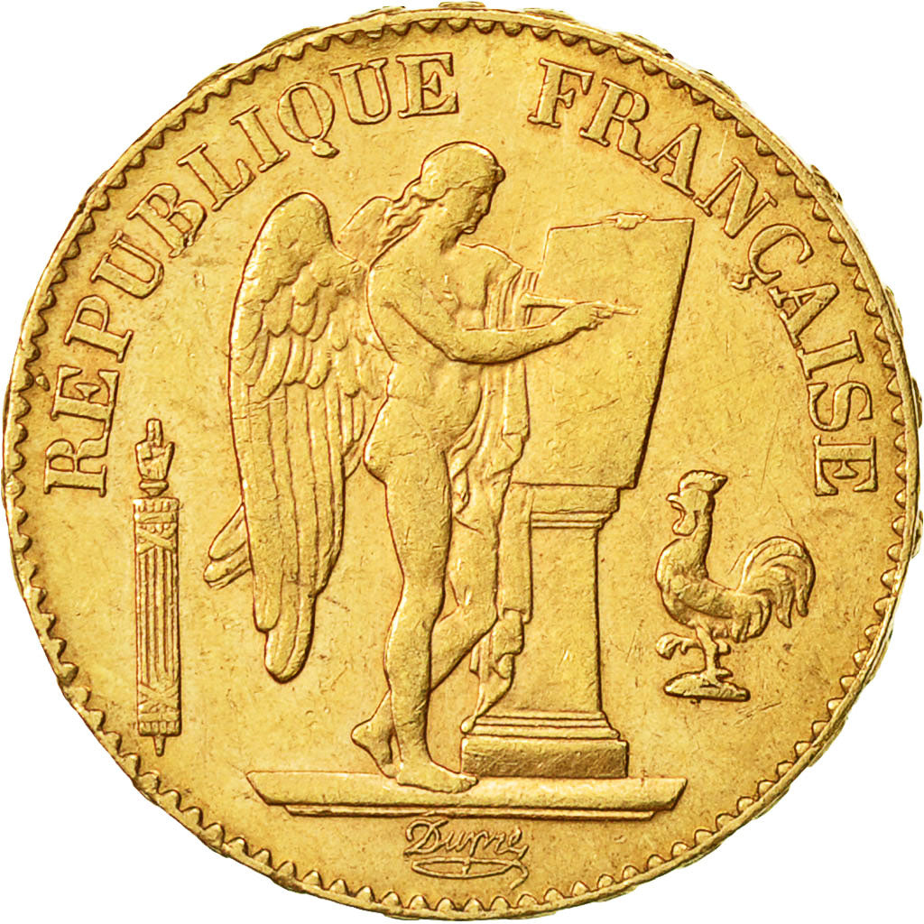Münze, Frankreich, Génie, 20 Francs, 1898, Paris, SS, Gold, KM:825