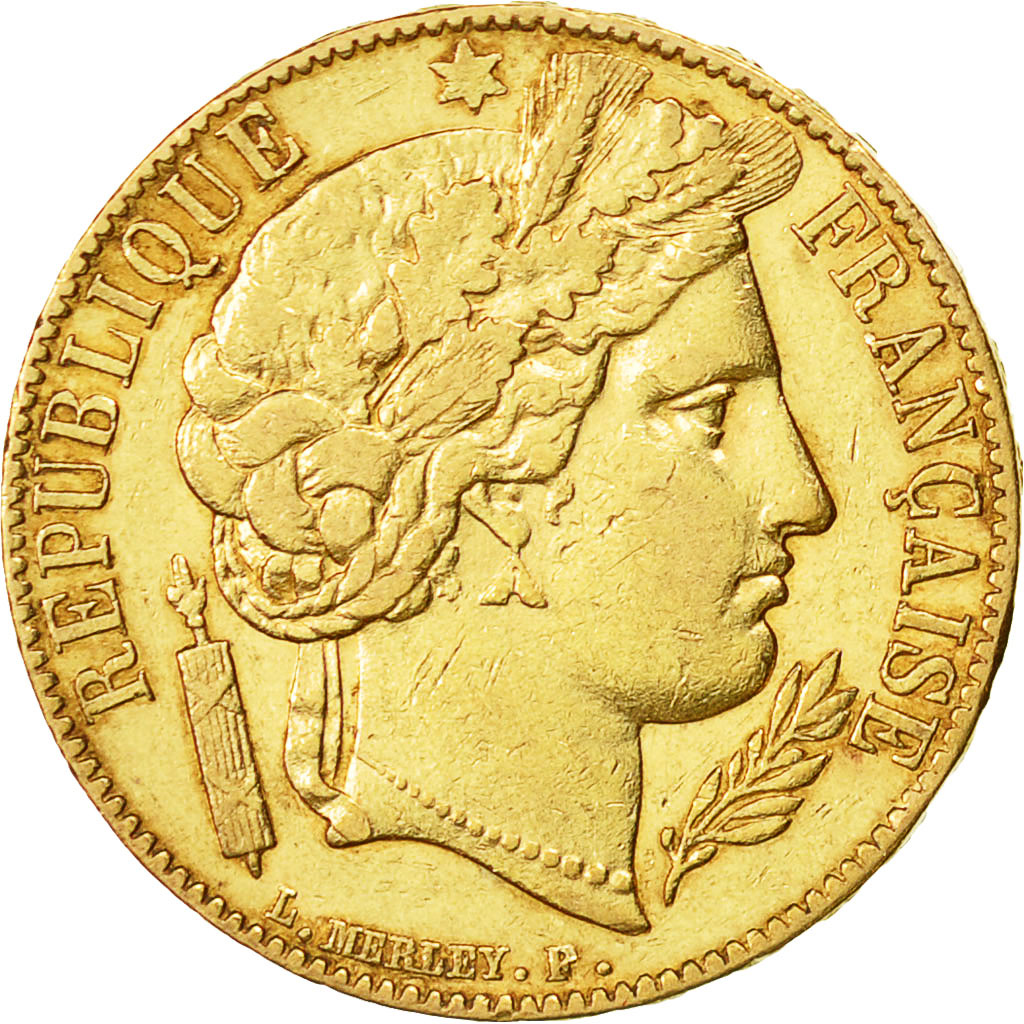 Moneda, Francia, Cérès, 20 Francs, 1851, Paris, MBC+, Oro, KM:762